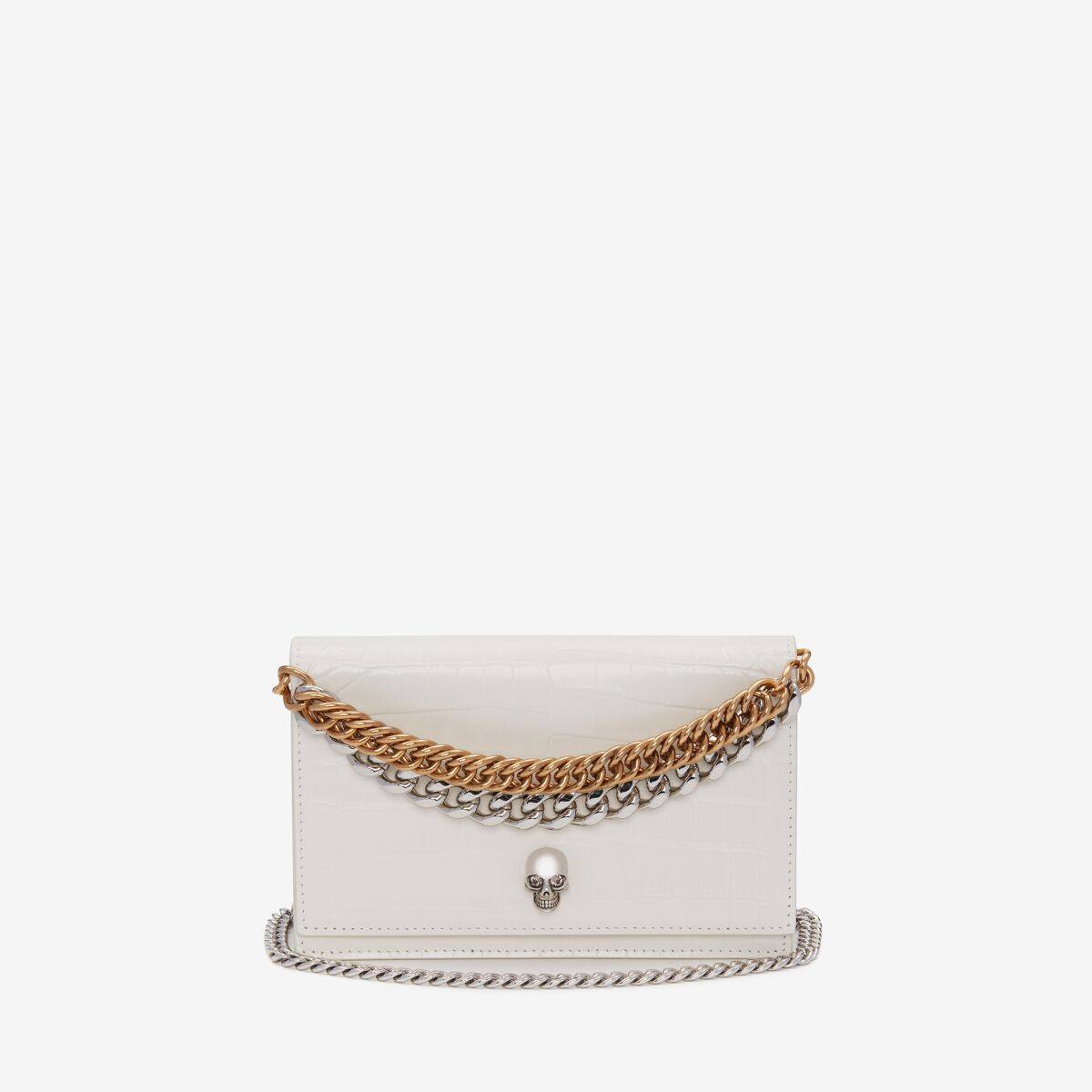 ALEXANDER MCQUEEN - Small Skull Bag with Chain - Item 7327961HB0I9210